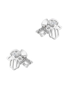 Hand Shaped Silver Stud Earring STS-6549